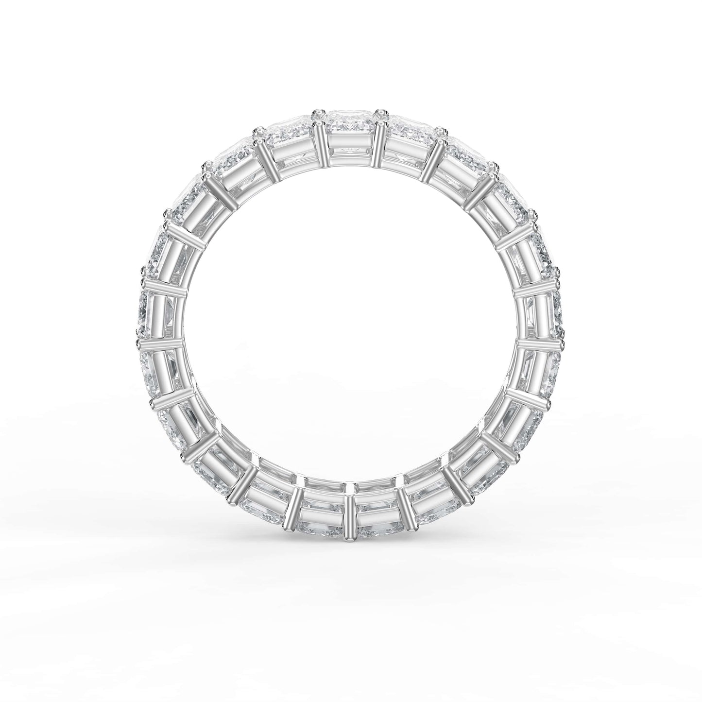 Timeless Emerald Shape Diamond Eternity Ring