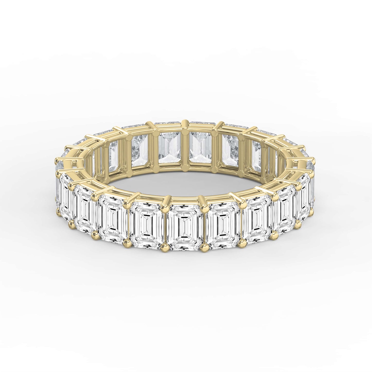 Timeless Emerald Shape Diamond Eternity Ring