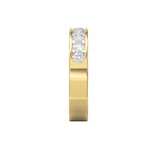 Channel Set Round Diamond Half Ring