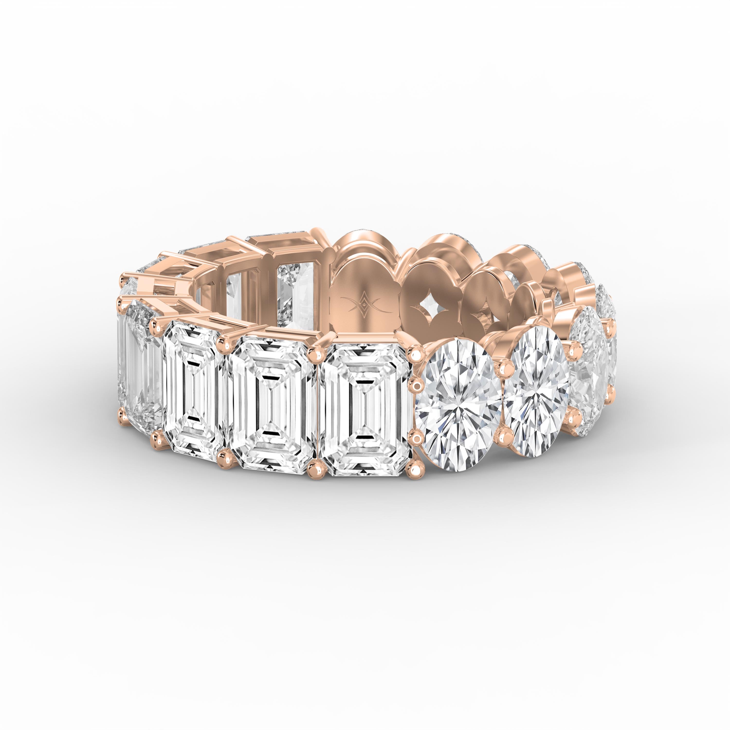 Luxury Mixed Cut Diamond Full Diamond Ring