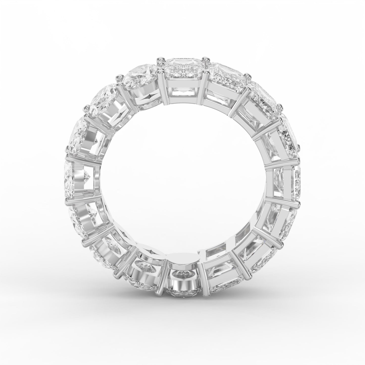 Luxury Mixed Cut Diamond Full Diamond Ring