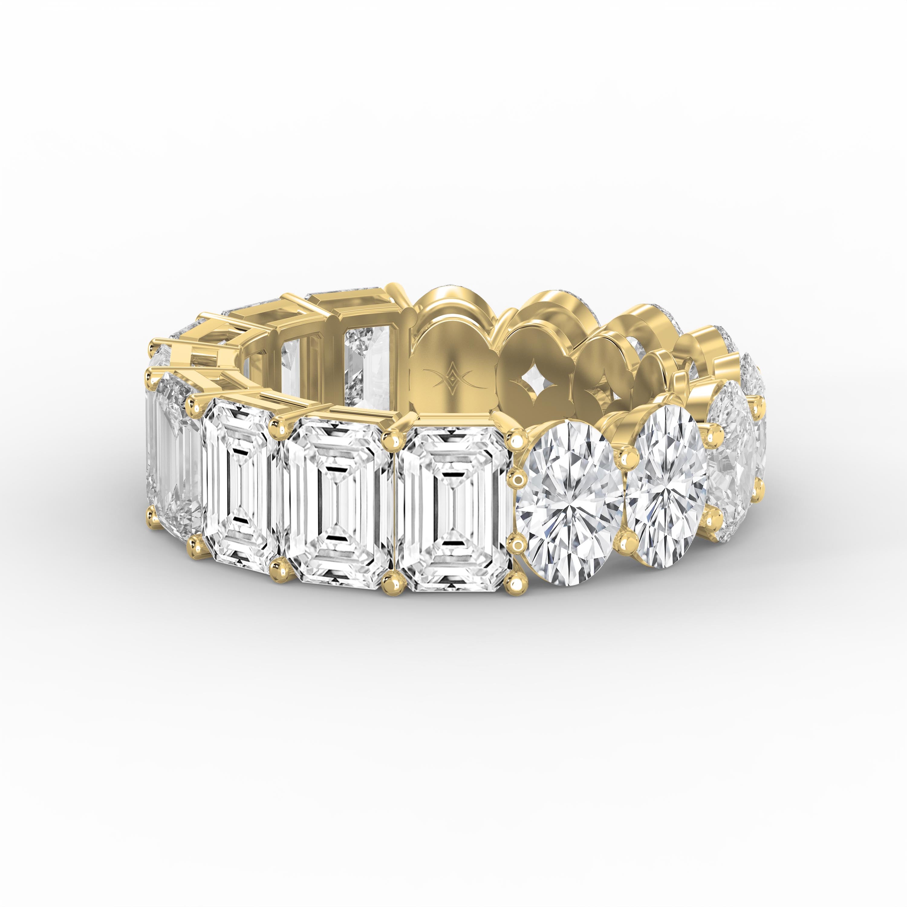 Luxury Mixed Cut Diamond Full Diamond Ring