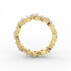 Two Shape Diamond Full Circle Ring