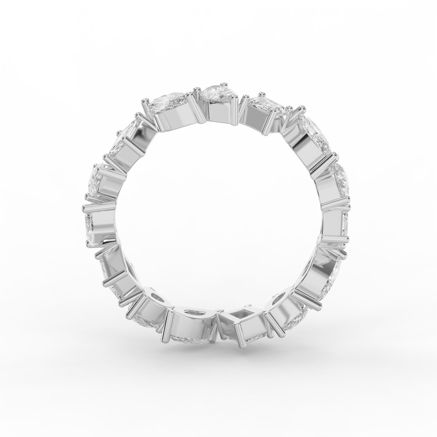 Contemporary Three Shape Diamond Ring