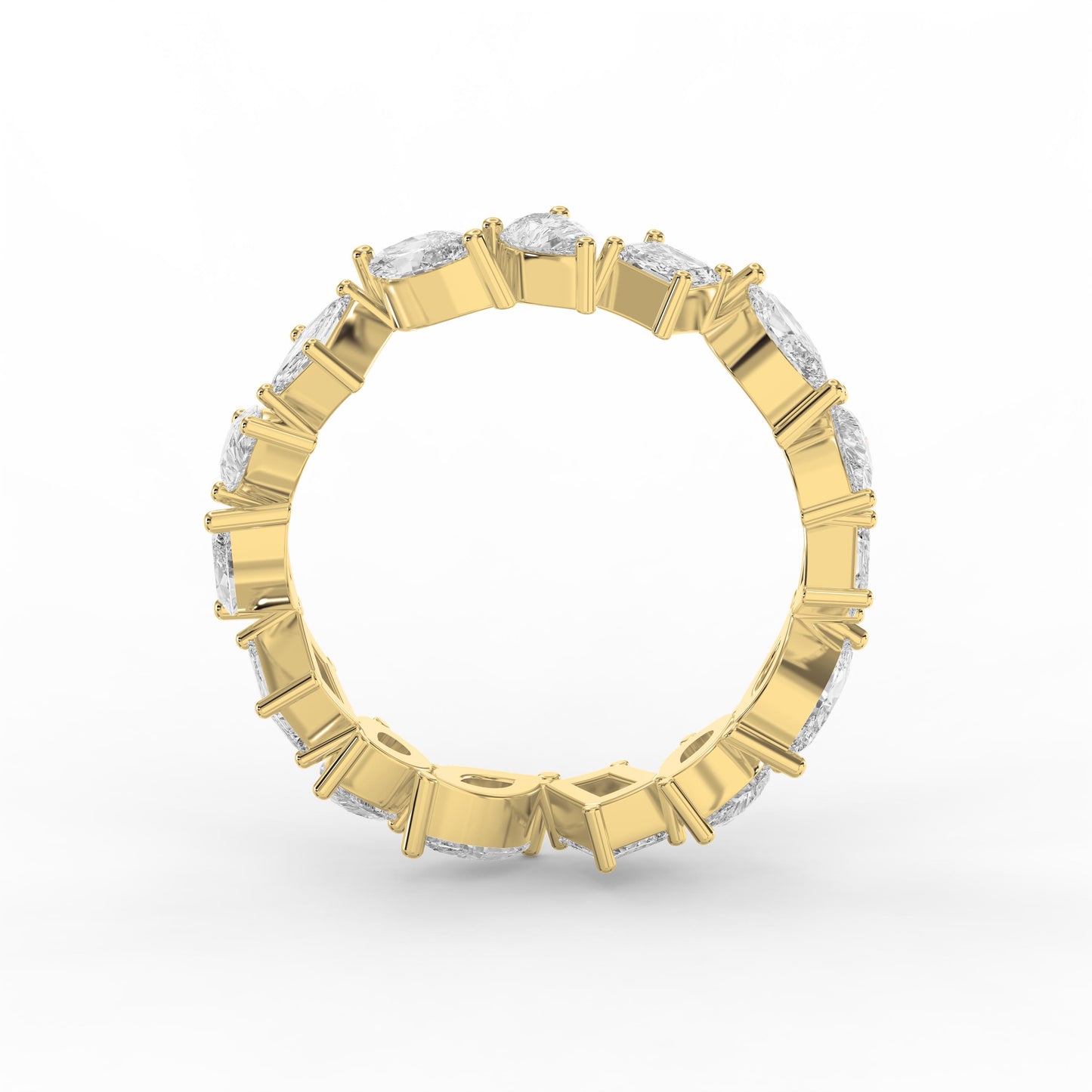 Contemporary Three Shape Diamond Ring