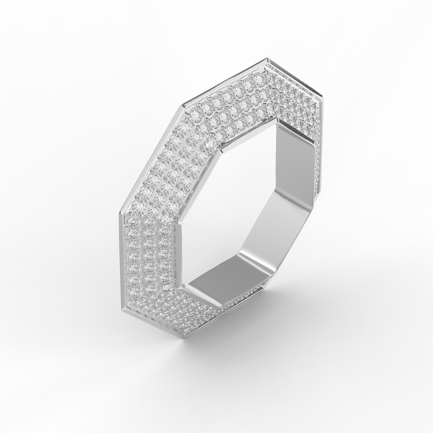 Round Diamond Octagon Exclusive Stackable Diamond Band (1.00 - 1.40 ct.)