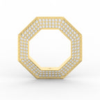 Round Diamond Octagon Exclusive Stackable Diamond Band