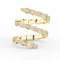 Diamond Studded Serpenti Viper Finger Curved Ring
