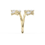 Pear Diamond Curved Design Band
