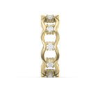 Link Round Wedding Band Rings