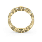 Link Round Wedding Band Rings