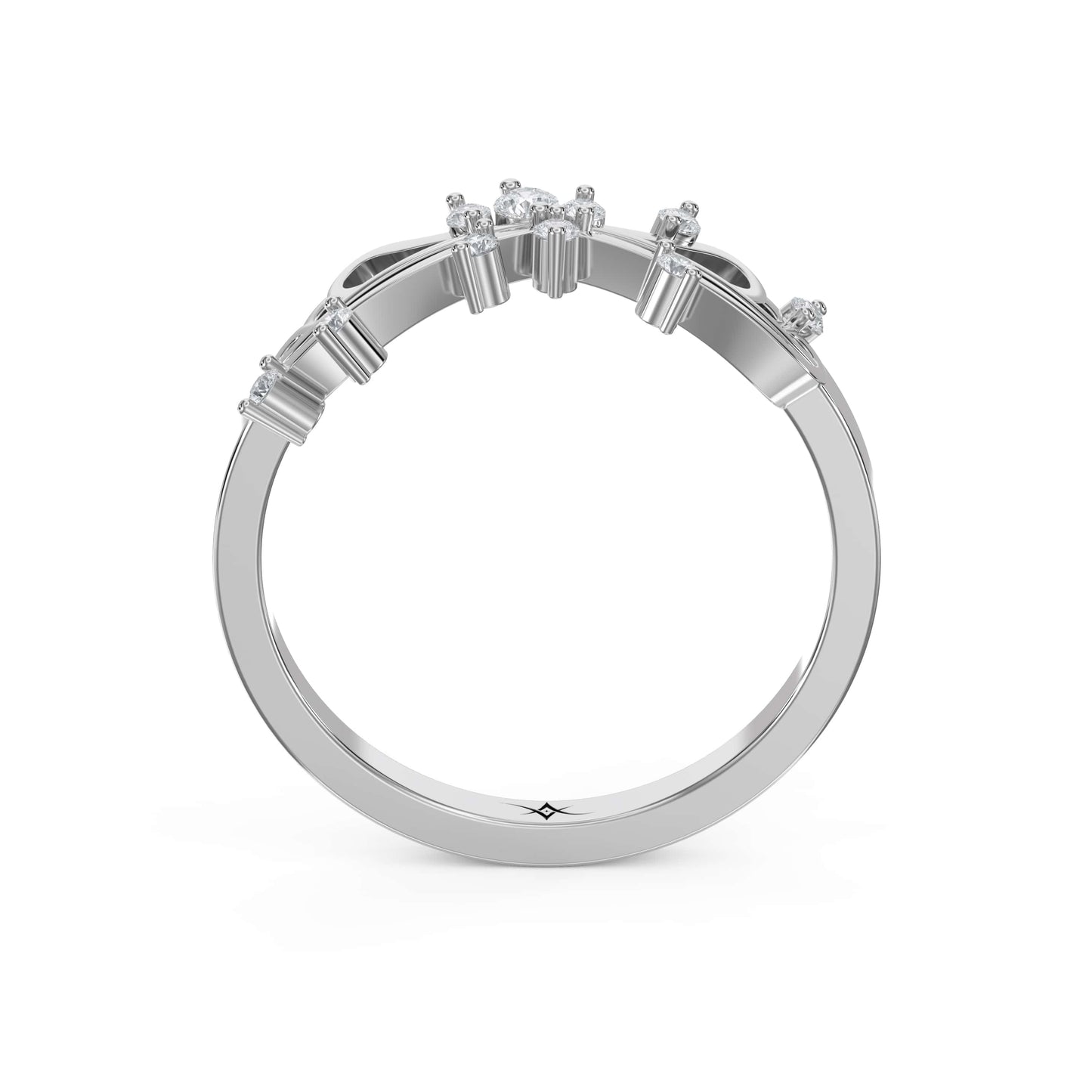 Glowing Leaves Diamond Ring ( 0.15 - 0.20 ct. )