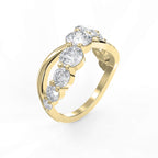 Round Brilliant Cut 9-Stone Diamond Ring