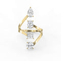 Forward Stackable 4 Stone Design Fashion ring