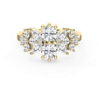 Luxury Statement Floral Diamond Design Fashion Ring