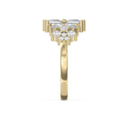 Luxury Statement Floral Diamond Design Fashion Ring
