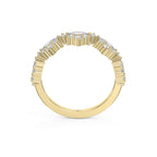 Marquise & Round Diamond Stackable Design Fashion Ring