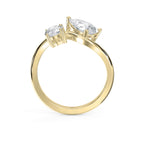 Toi et Moi Pear & Round Diamond Fashion Ring