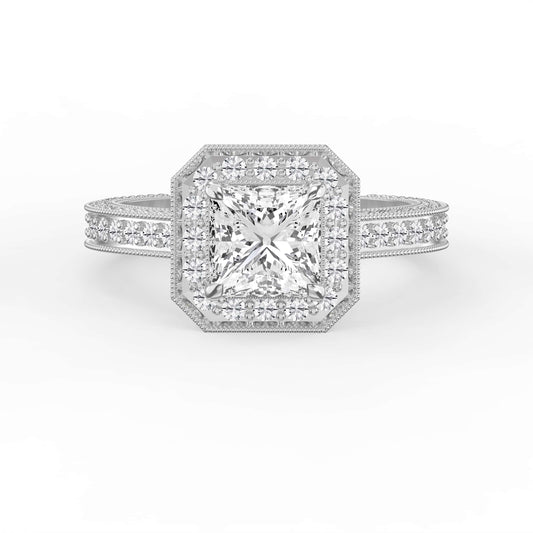 Princess Diamond Shape Vintage Ring