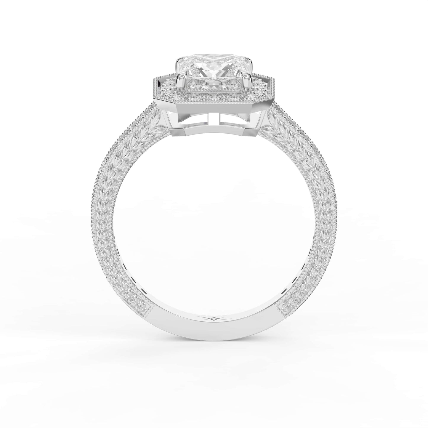 Princess Diamond Shape Vintage Ring