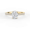 Oval Cut Lab Grown Diamond Engagement Ring