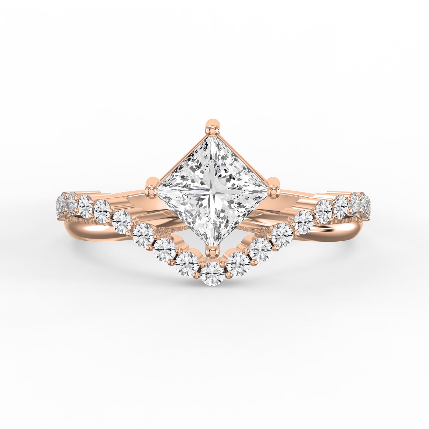 Axis Embrace  Princess Diamond Ring