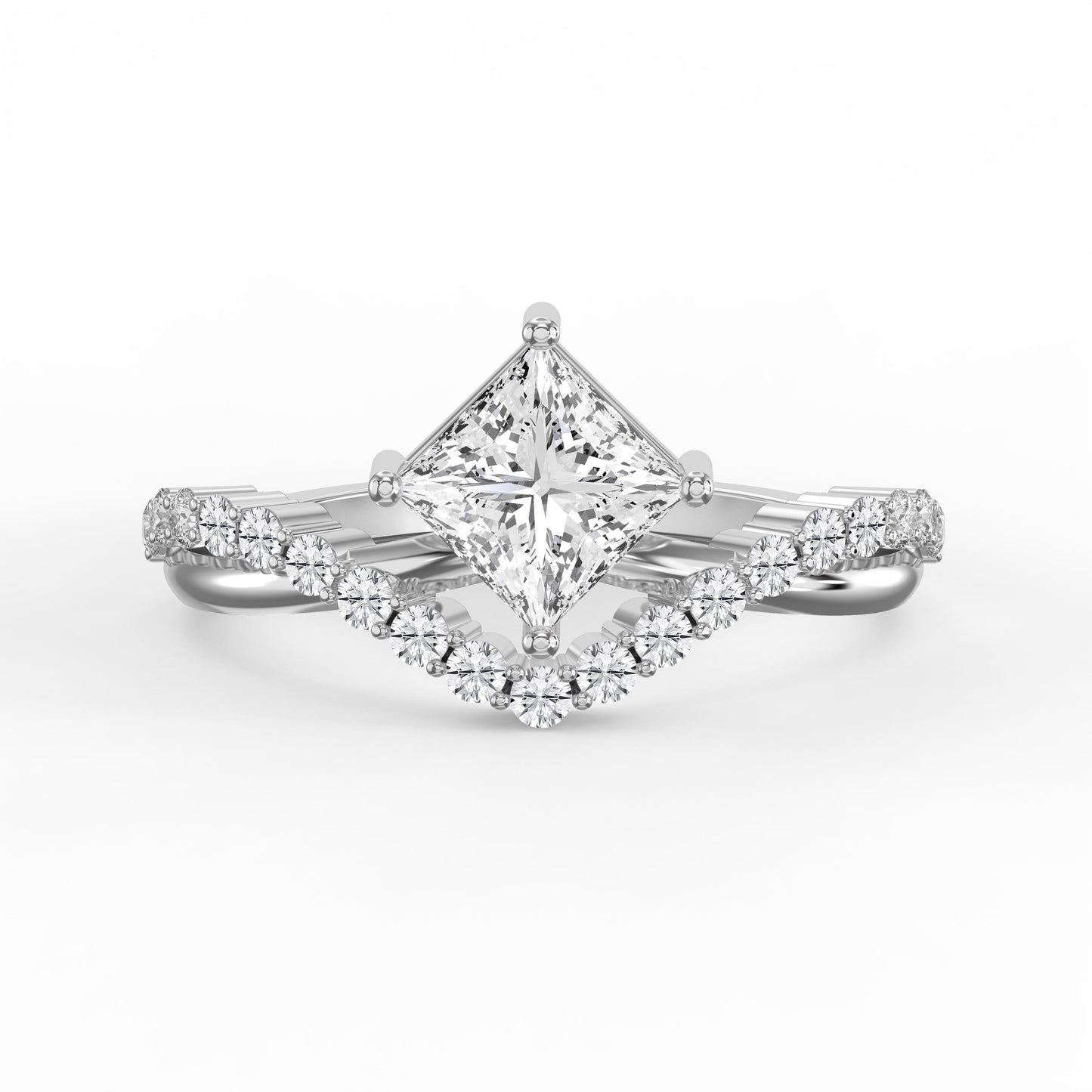 Axis Embrace  Princess Diamond Ring