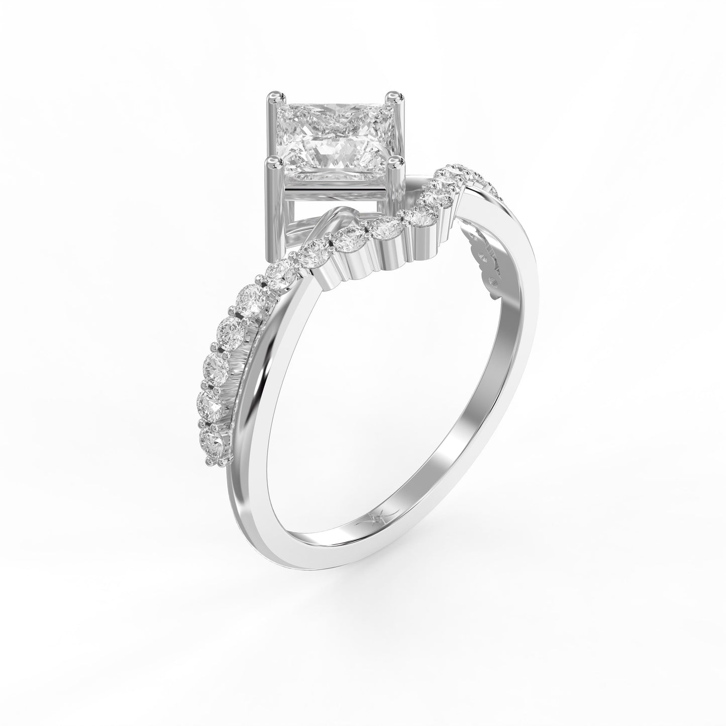 Axis Embrace  Princess Diamond Ring
