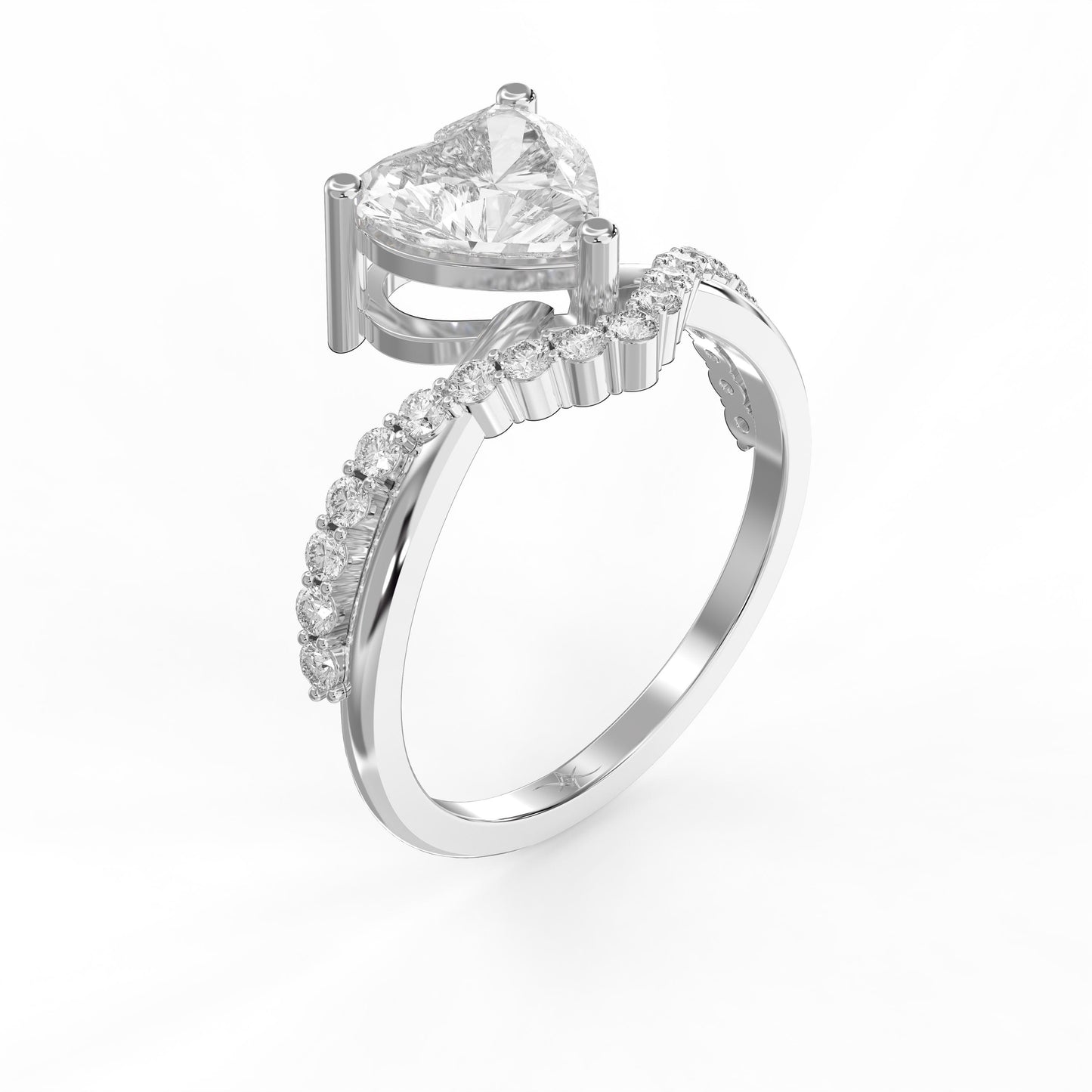 Vow point Heart Ring