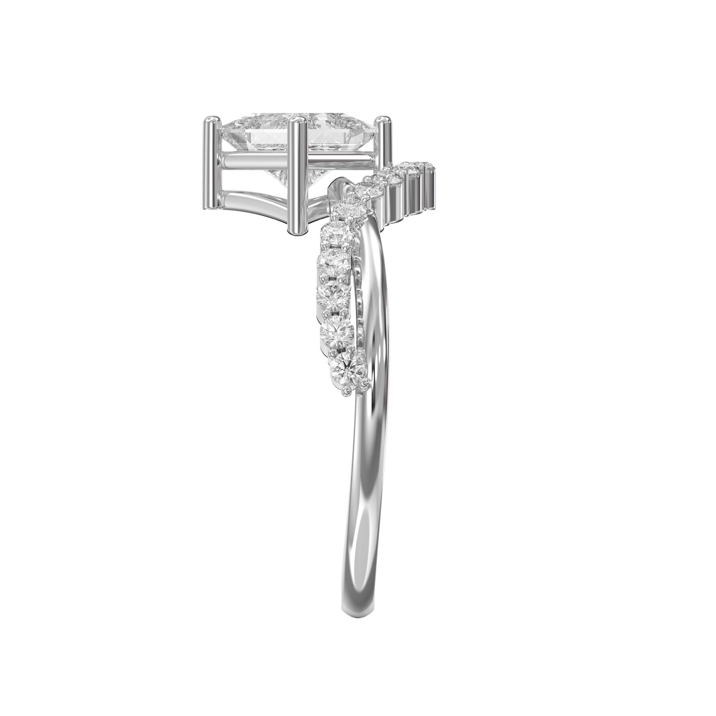 Axis Embrace  Princess Diamond Ring