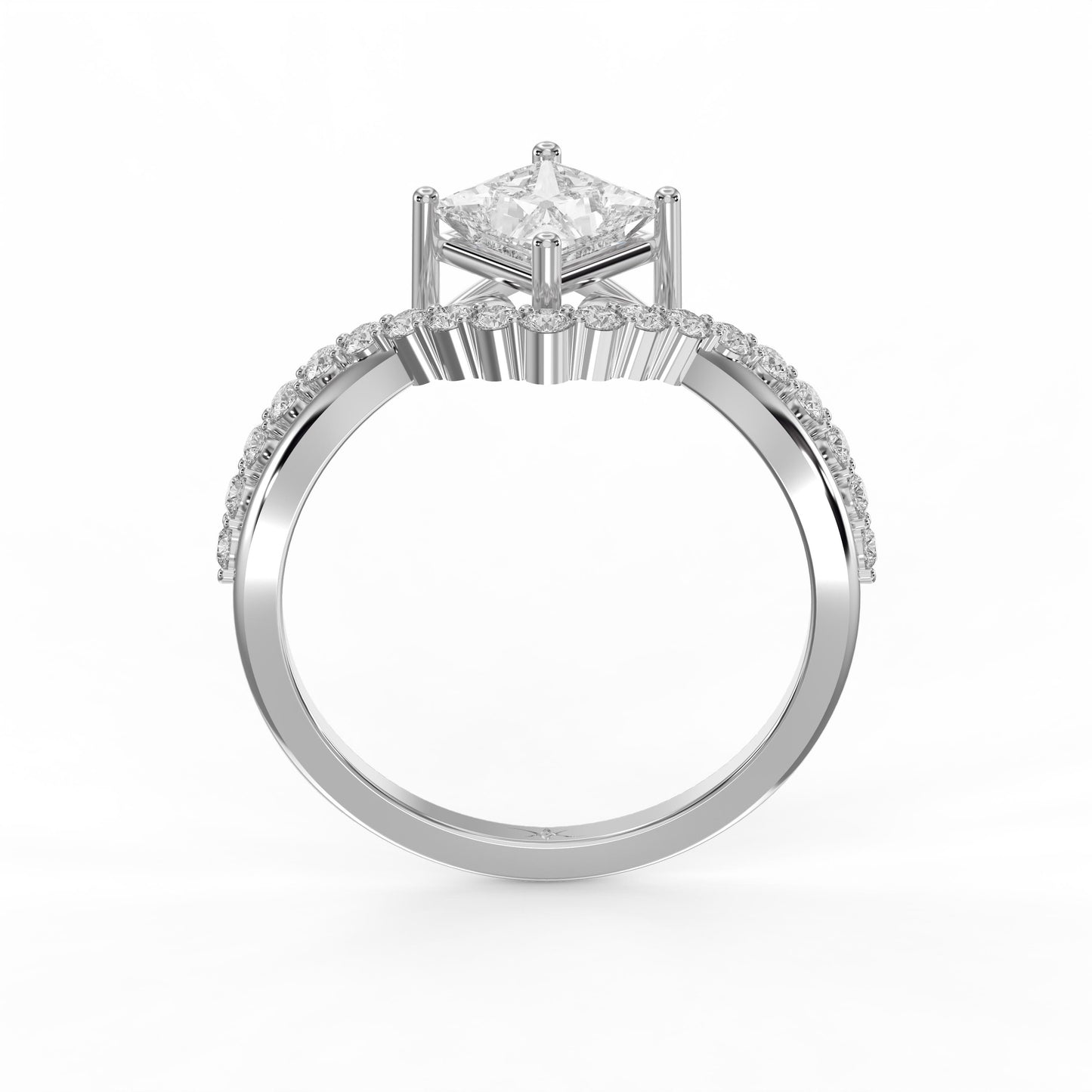 Axis Embrace  Princess Diamond Ring