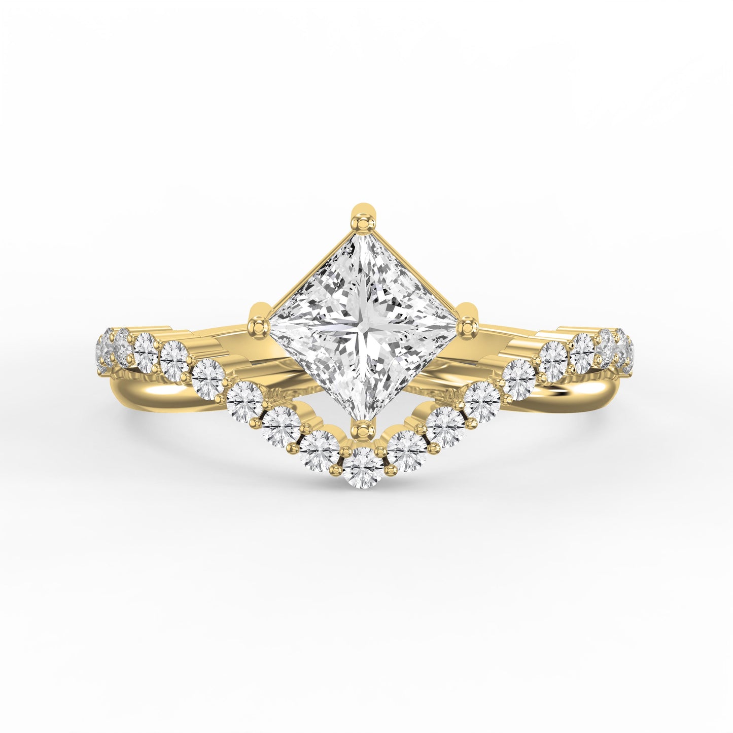 Axis Embrace  Princess Diamond Ring