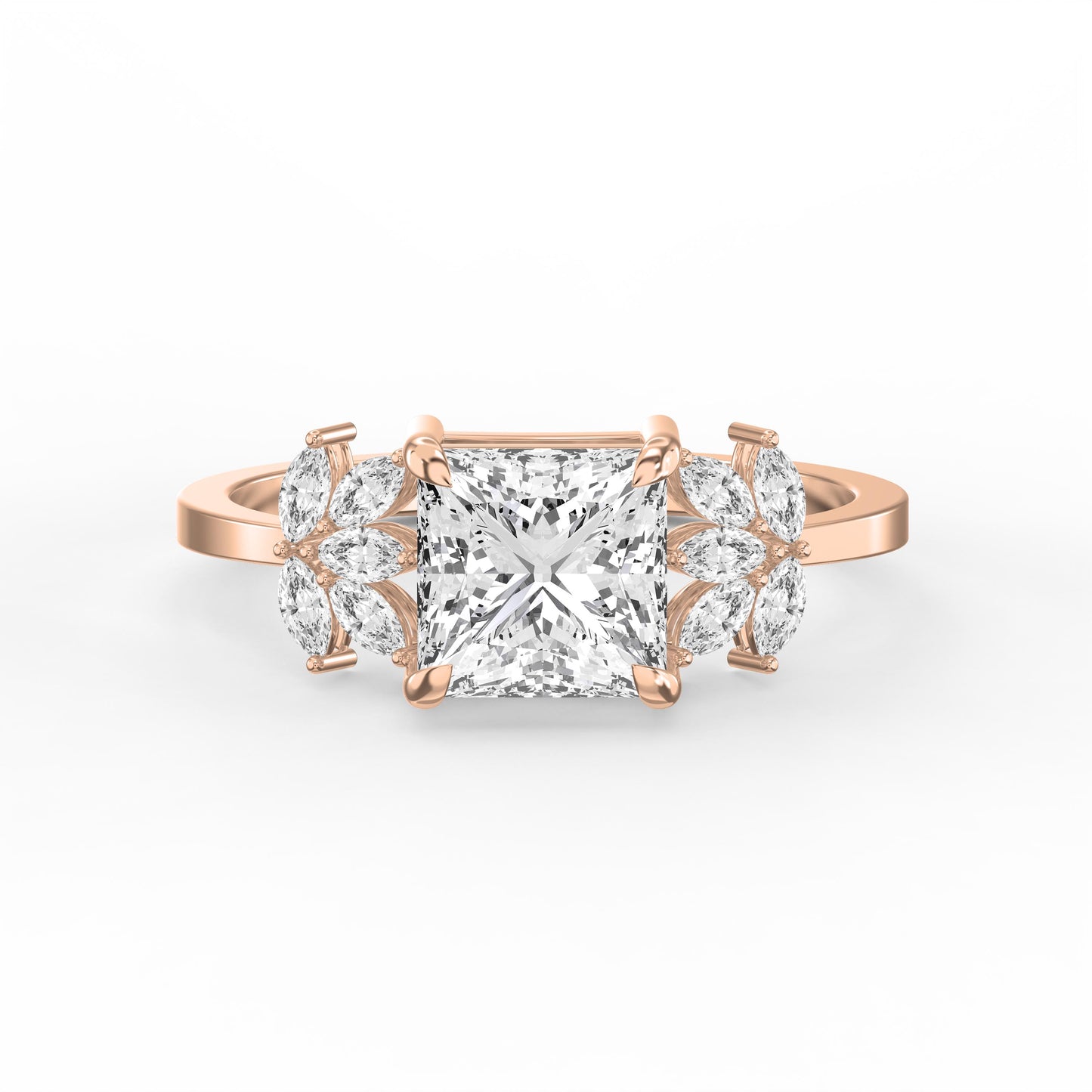 Bloom crest Princess Ring