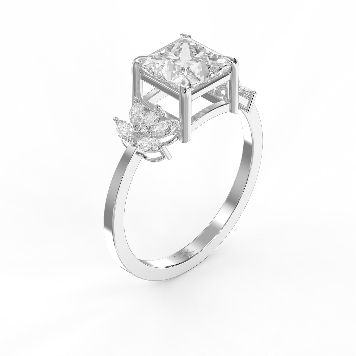 Bloom crest Princess Ring