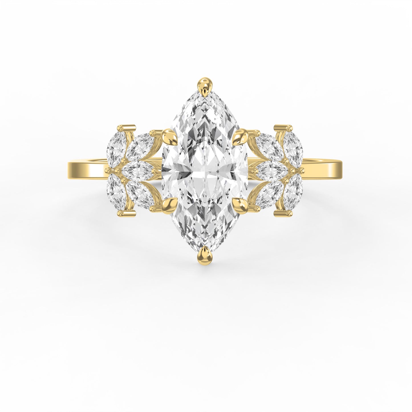 Petal Élan Marquise Ring