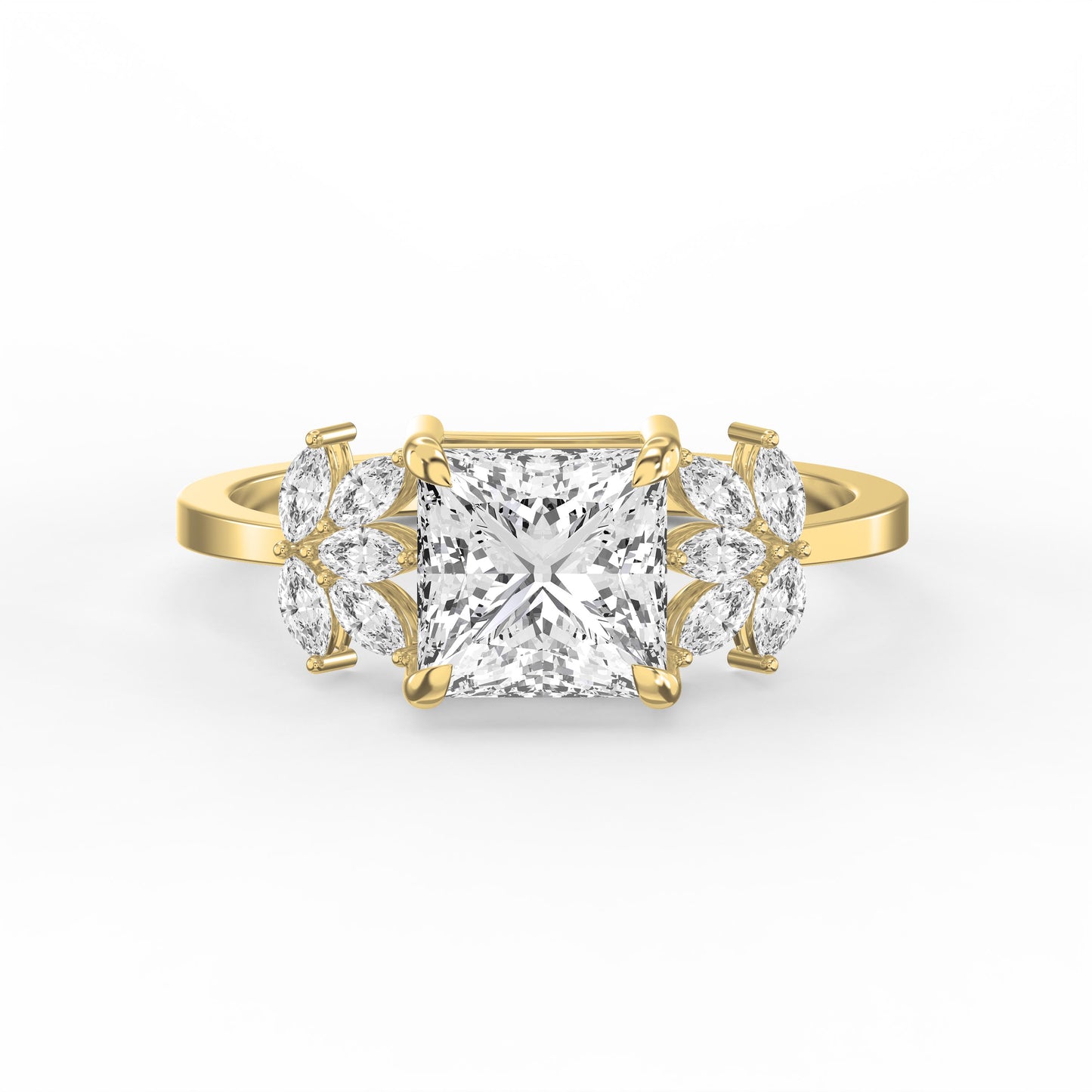 Bloom crest Princess Ring