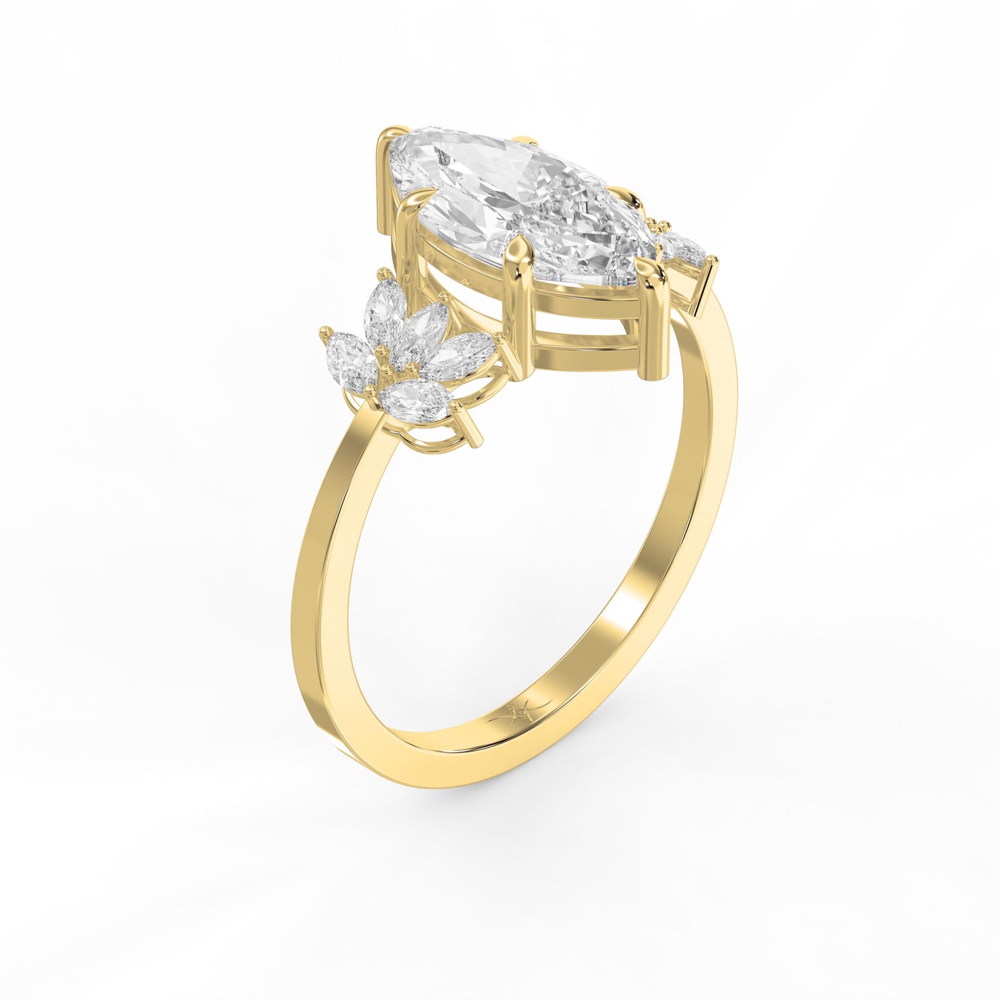 Petal Élan Marquise Ring