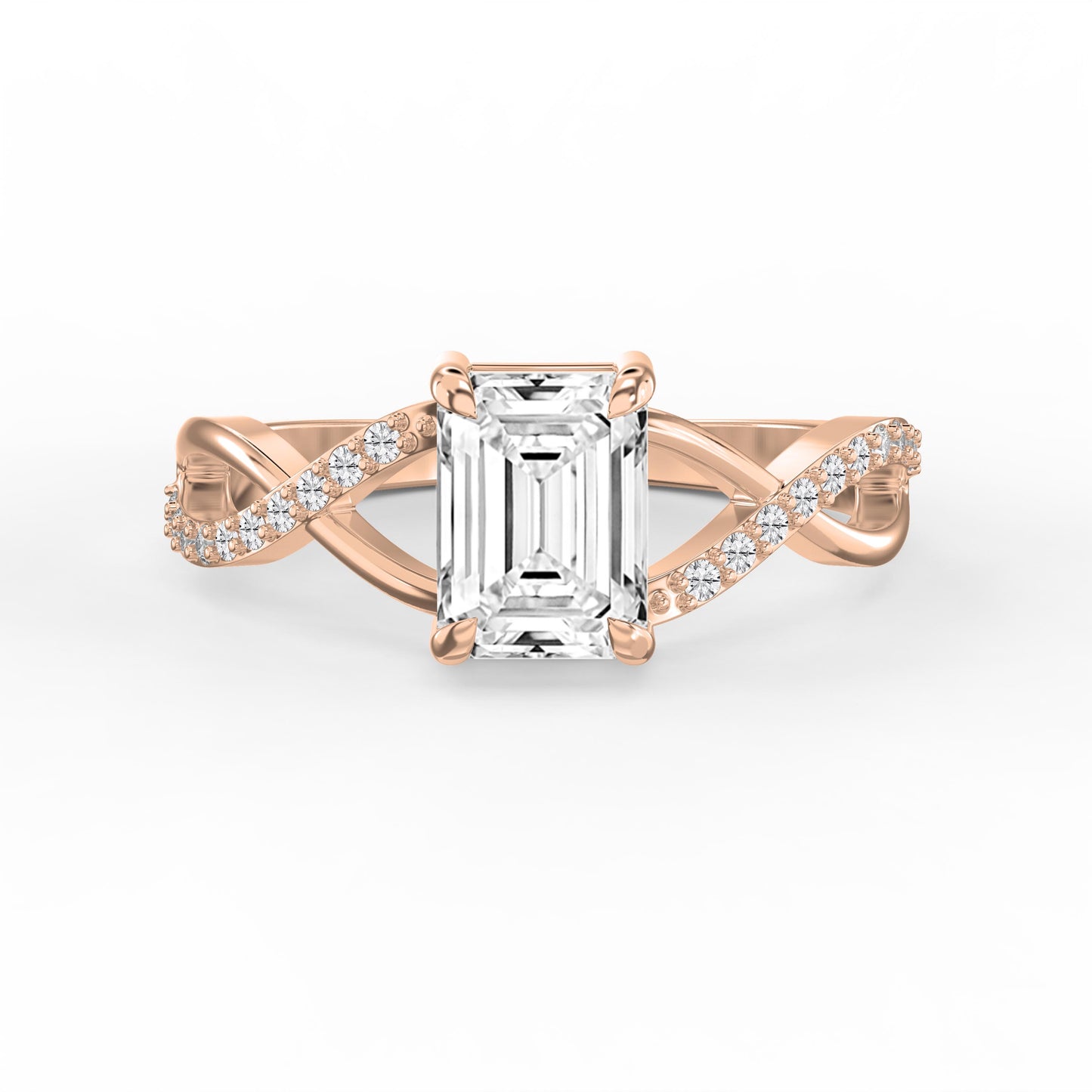 Pure Flow Emerald Ring