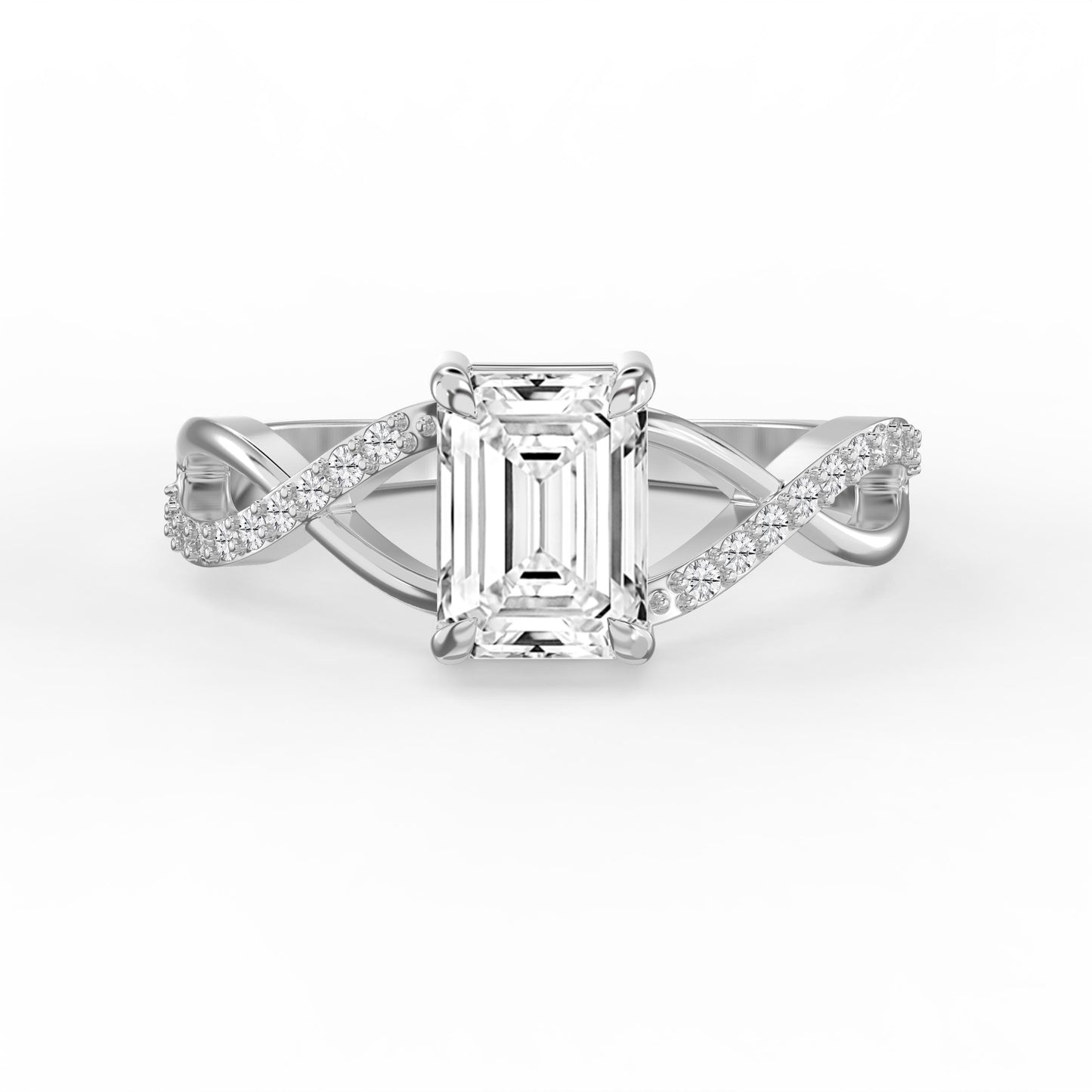 Pure Flow Emerald Ring