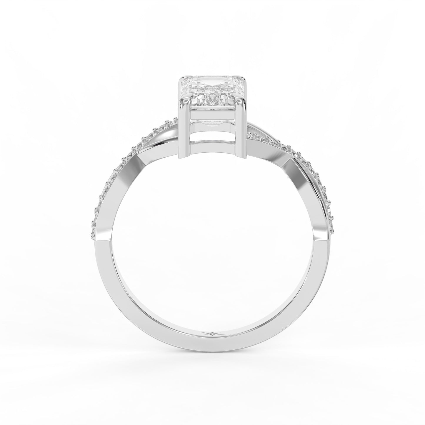 Pure Flow Emerald Ring