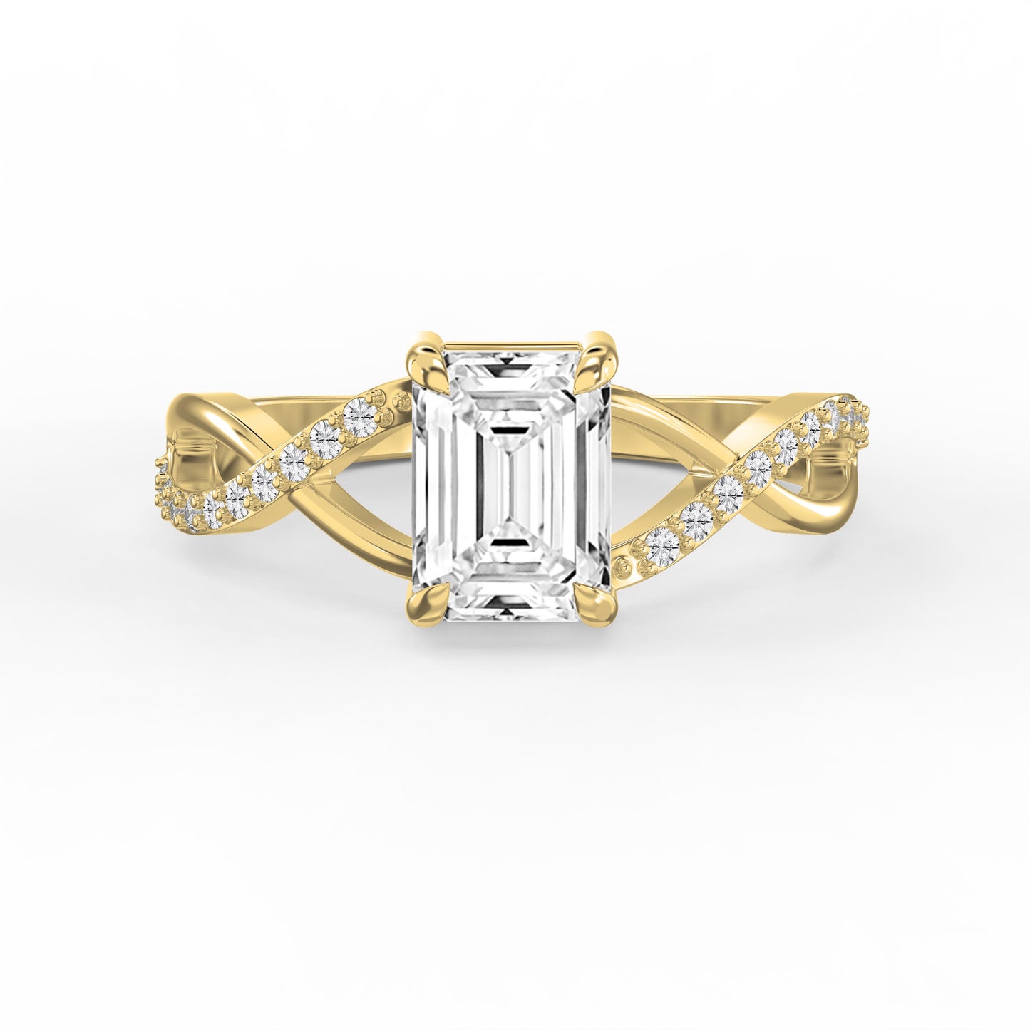 Pure Flow Emerald Ring