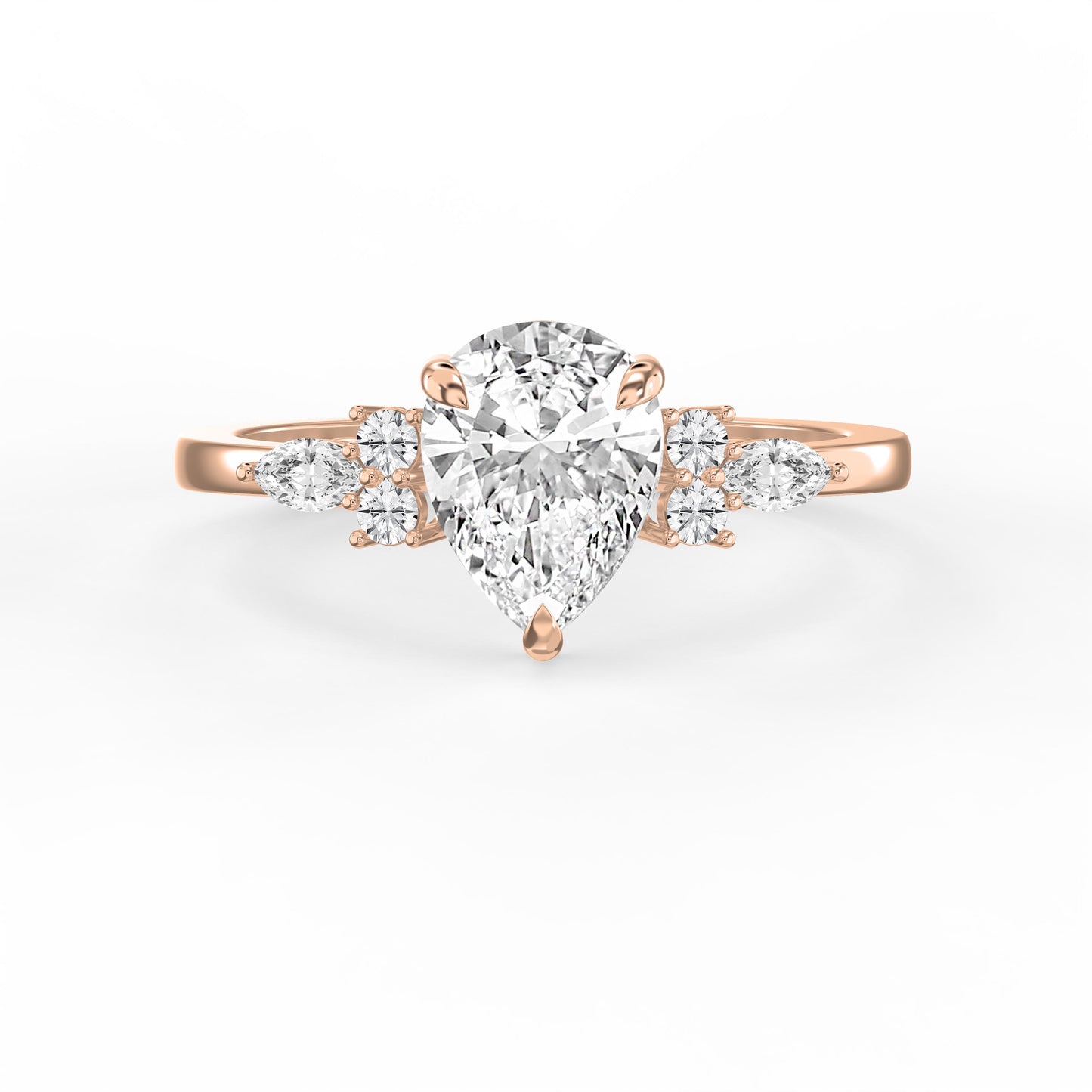 Teardrop Grace Pear Ring