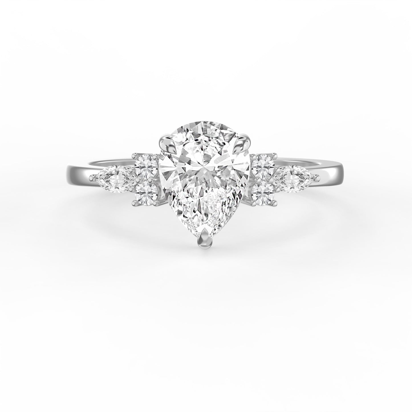 Teardrop Grace Pear Ring