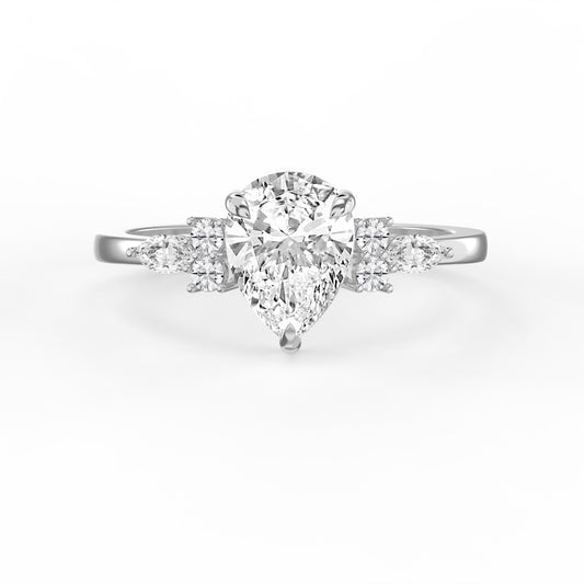 Teardrop Grace Pear Ring