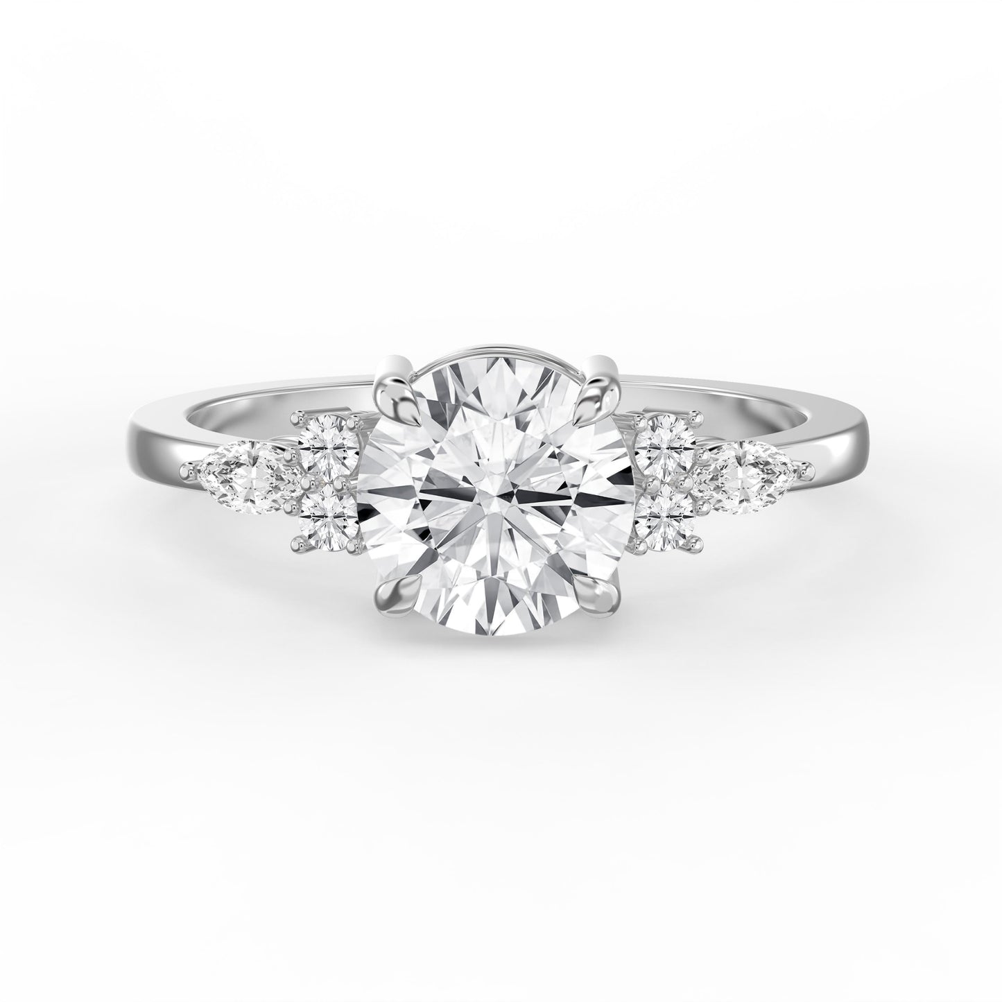 Halo Crest Round Ring