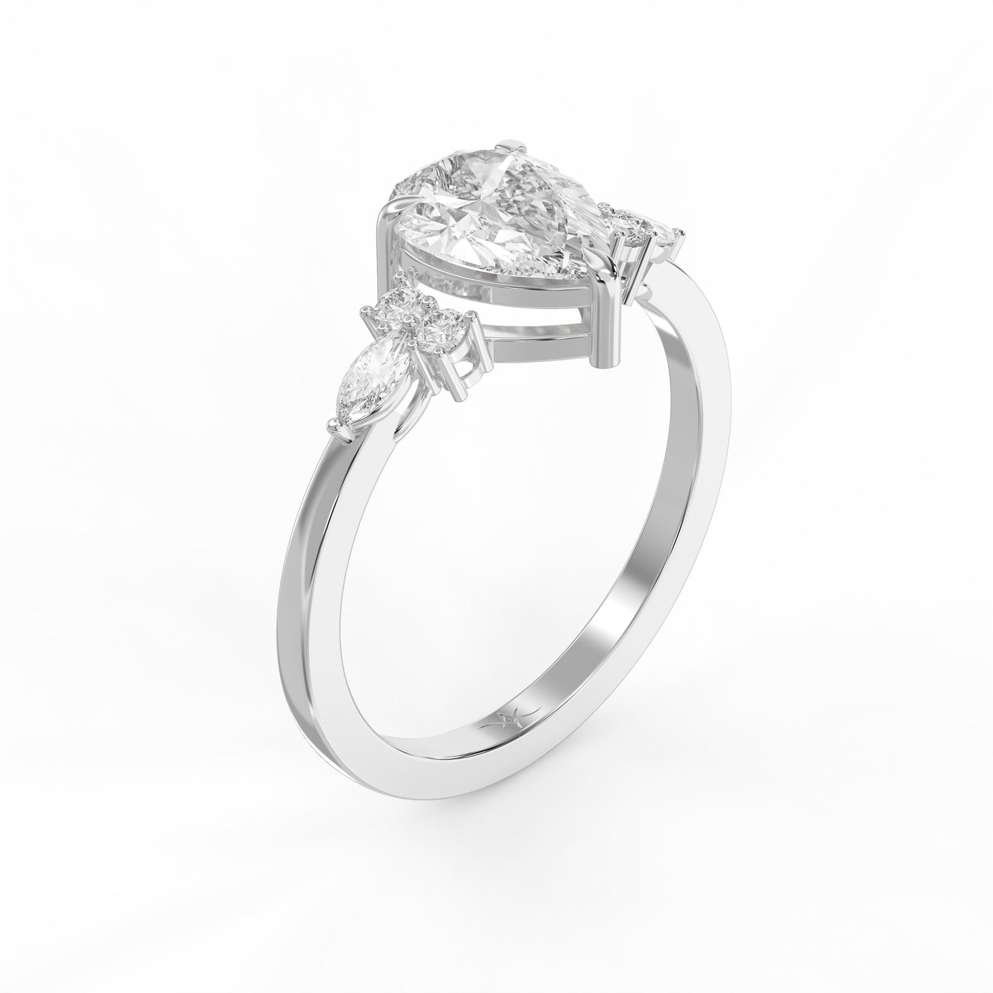 Teardrop Grace Pear Ring