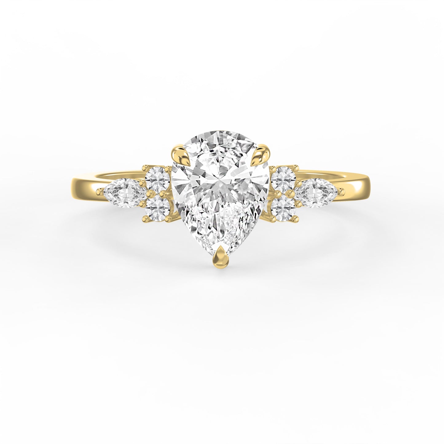 Teardrop Grace Pear Ring