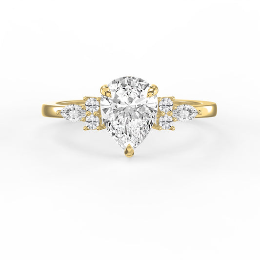 Teardrop Grace Pear Ring