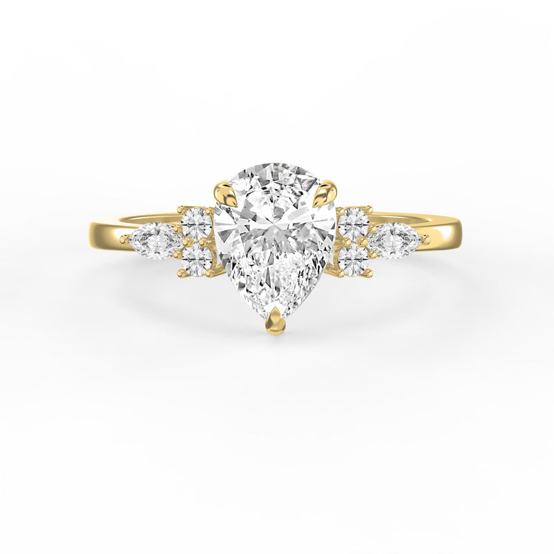 Teardrop Grace Pear Ring