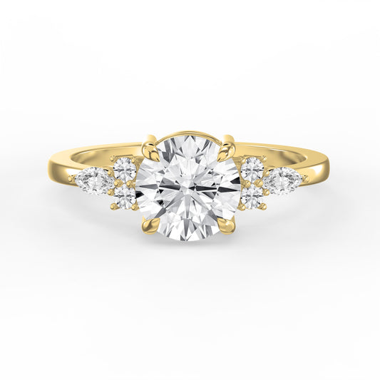 Halo Crest Round Ring